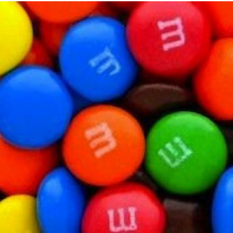 Sur des m&ms